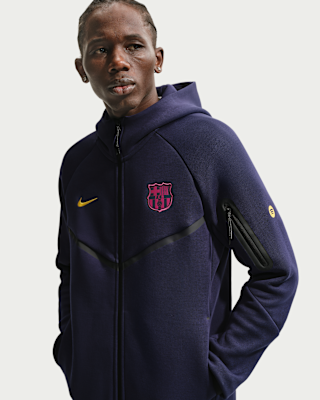 FC Barcelona Tech Fleece Windrunner Men's Nike Soccer Full-Zip